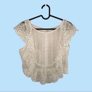 Free People Lace Doily Crop Top Boho hippie cottagecore fairycore ethereal